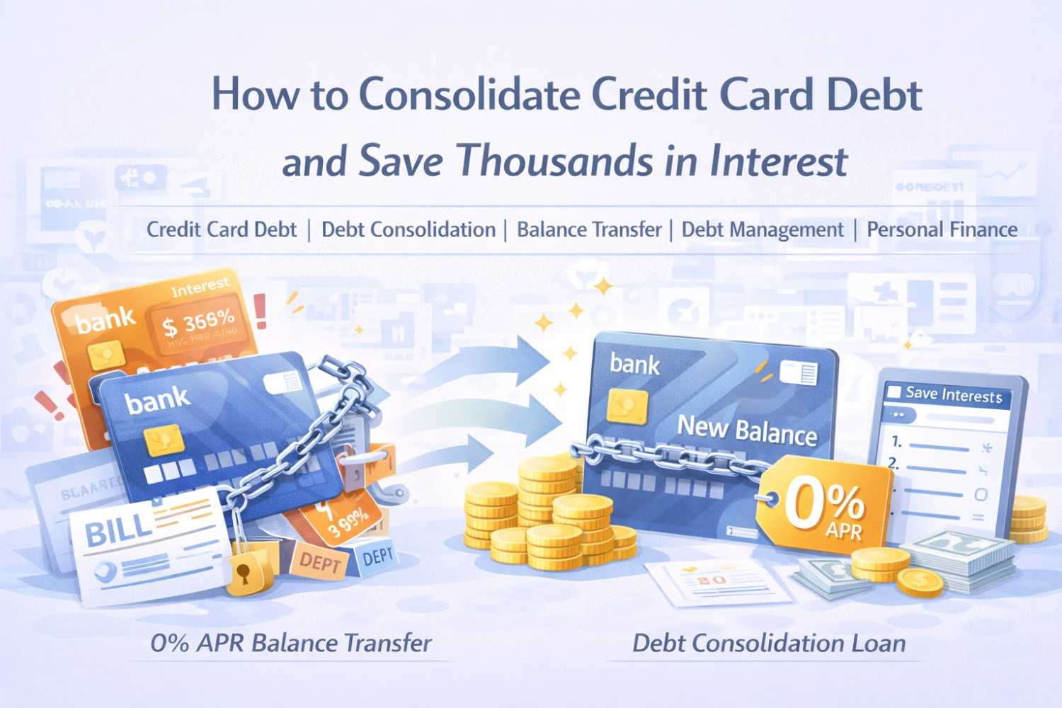 How to Consolidate Credit Card Debt and Save Thousands in Interest
